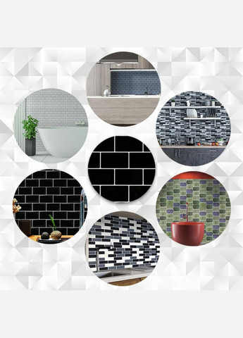 Самоклеюча поліуретанова плитка чорна цегла 305х305х1мм (D) SW-00001186 Sticker Wall (329893088)