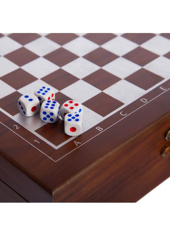 Шахматы, домино, карты 3 в 1 набор деревянных настольных игр. SP-Sport (356118785)