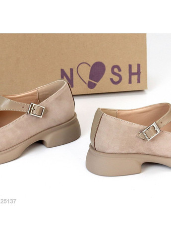 Helen Натуральные туфли в оригинальном дизайне бежевый з натуральная замша, натуральная кожа, украина — (355067579)