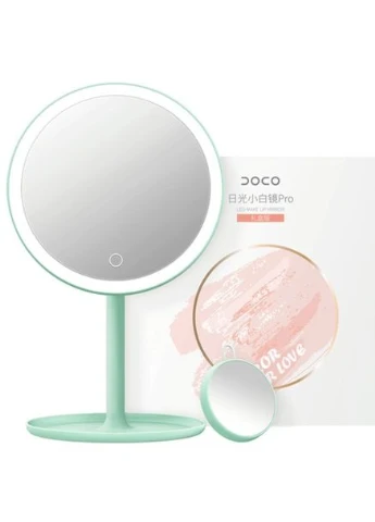 Зеркало для макияжа со светодиодной подсветкой Dоco Pro M002 Green DOCO (301865443)