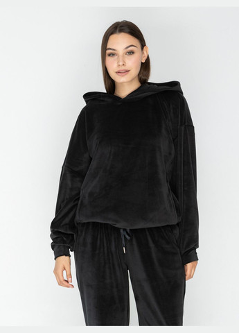 Костюм женский спортивный плюш на меху худи и брюки (синий) GorLin (306812707)