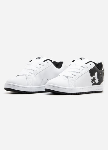 Кроссовки женские и мужские DC Shoes Court Graffik white | ДС Шуз белые No Brand белые всесезоны (315006166)