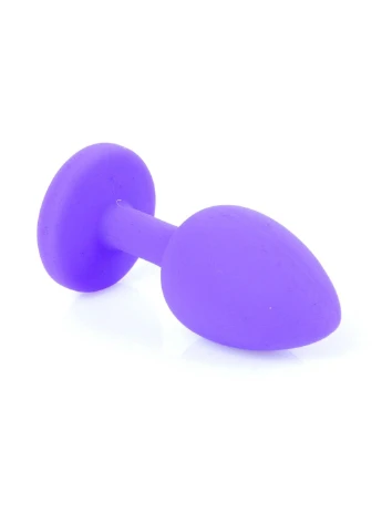Силіконова анальна пробка з кристалом Boss Jewellery Silikon, 7 см (червоний) B-Series HeavyFun (376222664)