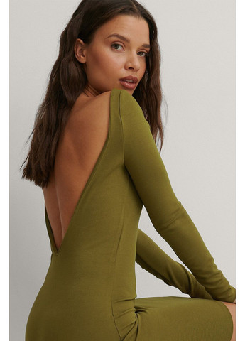 Оливковое платье демисезон,оливковый, NA-KD