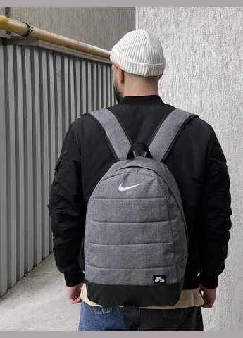 Рюкзак Матрац сірий меланж (біле лого) No Brand (330267536)