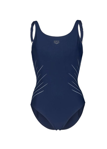 Синій літній жіночий спортивний купальник isa swimsuit squared back (010352-710) розмір Arena