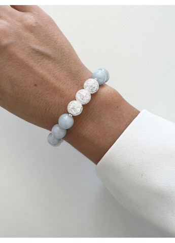 Аквамарин браслет с горным хрусталем 4488 LeBijou (367580456)
