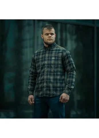 Рубашка Redneck Shirt Olive/Navy Blue M-TAC (315148133)