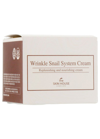 The Skin House Антивозрастной улиточный крем для лица Wrinkle Snail System Cream 50ml (2-842465) — Крем, Южная Корея (369791723)