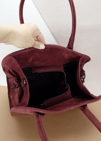 Сумка жіноча замшева 03802 з 2 ручками винна Virginia Conti (307381501)
