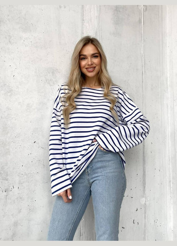 Лонгслив Оверсайз Турецкая Двонитка No Brand (317638186)