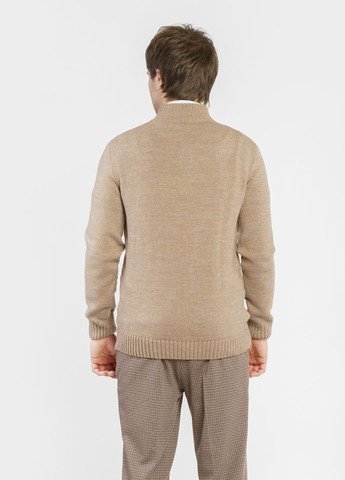 Бежевий літній светр чоловічий бежевий Arber Zipper-neck 7 N-AVT-90