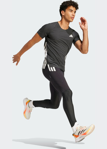 Чорна футболка для бігу adizero adidas