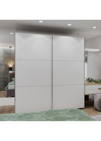 Шкаф купе G-Caiser Белый/Белый 2 ДСП/3 части 200х60х240 (DRS-011846) Doros (361998922)