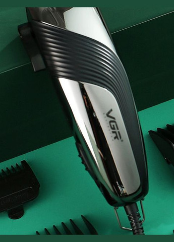 Профессиональная машинка V121 ведущая машинка для стрижки волос керамическое лезвие 8 насадок VGR (297331673)