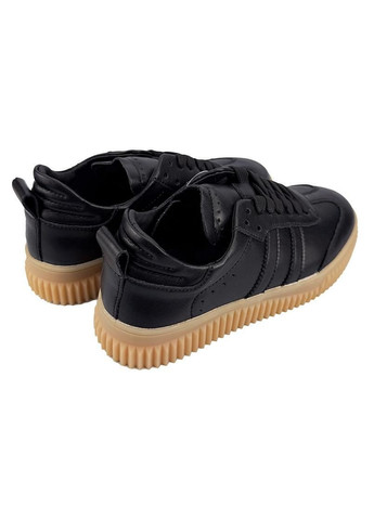 Чорні кеди жіночі шкіряні чорні 7060-6 Kadisailun