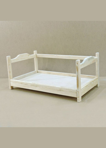 Лежак деревянный для собаки из дерева Рамзай 105х60 бланже (ЛЖК-10561201) No Brand (328450236)