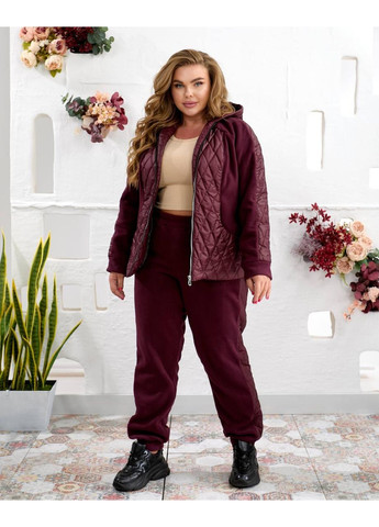 Жіночий теплий костюм штани джоггери+куртка Fashion (364485932)