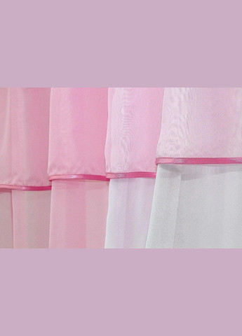 Шифоновые занавески шторы короткие 2x280x170 см (zanaves090к-3) No Brand (306633610)