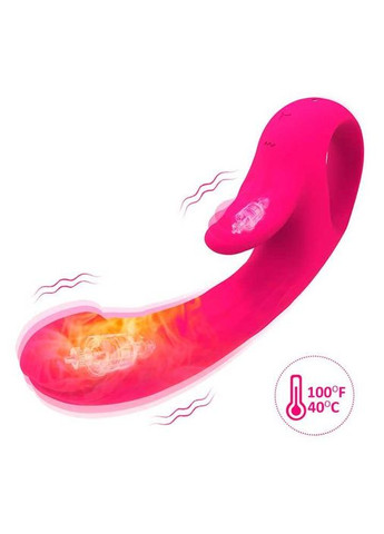 Двойной вибратор с подогревом для точки G и клитора We Love No Brand (370611783)