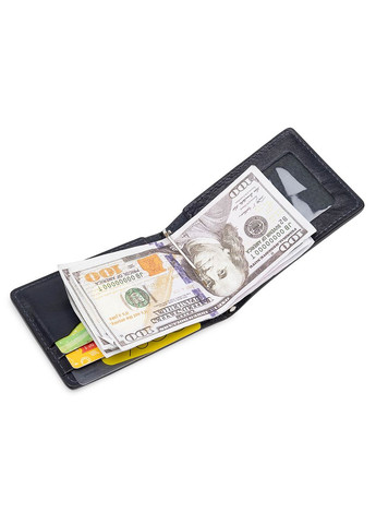 Чоловічий шкіряний затискач для грошей із відділеннями Україна синій (sku_11544) No Brand (327819468)