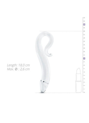 Скляний дилдо Glass Dildo No. 14, реалістична головка Gildo (298349299)