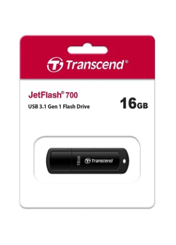 Флеш-драйв JetFlash 700 16 GB USB 3.1 Black (TS16GJF700) Transcend (306746677)