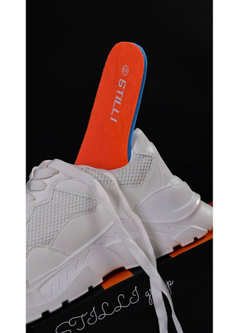 Белоснежные демисезонные кроссовки мужские сетка белые Stilli