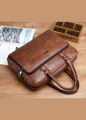 Мужская сумка для документов А4 портфель для бумаг Светло-коричневый No Brand (301212036)