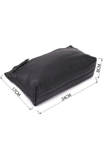 Модная женская сумка на плечо из натуральной кожи 23004 Черный Vintage (356452167)