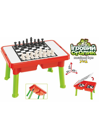 Дитячий столик "Набір настільних ігор" 9604TXK 7 ігор ТехноК (334155379)