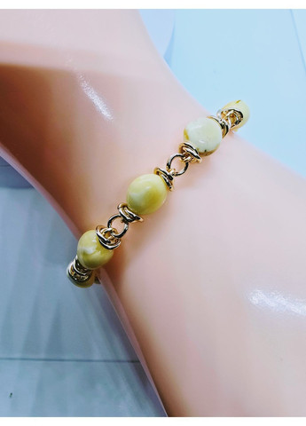 Браслет 3368 з натурального пейзажного бурштину MINOV (363040221)