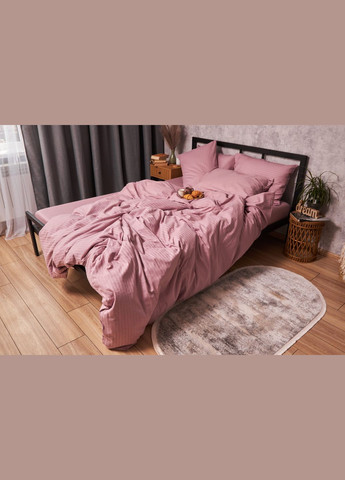 Комплект постільної білизни Satin Stripe полуторний 143х210 наволочки 4х50х70 (MS-820003553) Moon&Star Stripe Candy (288044246)