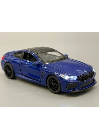 Машина BMW M8 металлопластик 1:32 звук свет инерция открывается дверь багажник и капот Синяя (ТК-12340) TK Union Group (385591945)