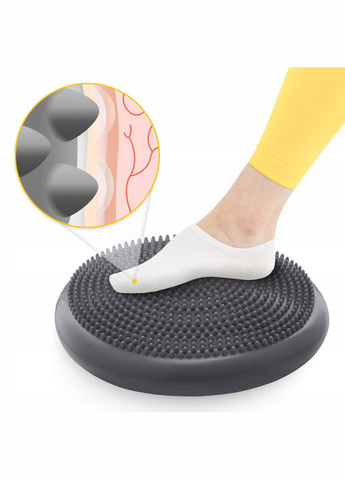 Балансировочная подушка-диск PRO+ 33 см сенсомоторная, массажная Grey () 4FIZJO P-5907739314475 (345712757)