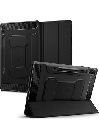 Чохол-книжка Rugged Armor Pro для Samsung Galaxy Tab S9+ 12.4 SM-X810/SM-X816 / Tab S10+ 12.4 SM-X820/SM-X826 Black (ACS06539) Spigen (368679753)