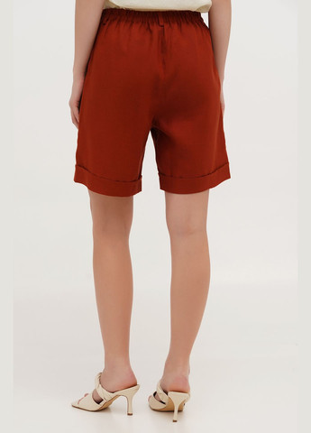 Лляні шорти на резинці та блискавці, висока посадка, великі кишені, Сахара., р., код 8433/54/779 ГАЛЕРЕЯ ЛЬОНУ (333164818)