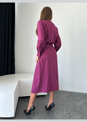 Фиолетовое повседневный платья ISSA PLUS однотонное