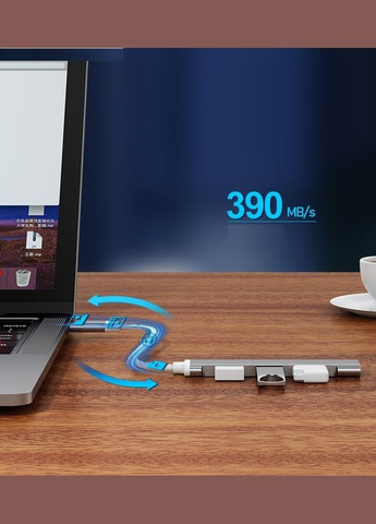 Адаптер Переходник TypeC 3.1 на USB 3.0 для MacBook iMac Bodasan Gray (W050722) GT (316093760)