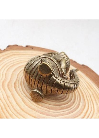 Мініатюрна мідна латунна фігурка статуетка у вигляді Крокодила No Brand (292260413)