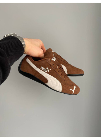 Кроссовки женские Puma Speedcat Brown | Пума Спидкат коричневые No Brand коричневые демисезоны (361244394)