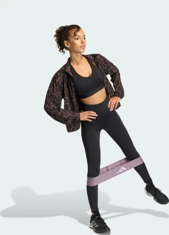 Куртка Workout Essentials Leopard Woven adidas (375244311)