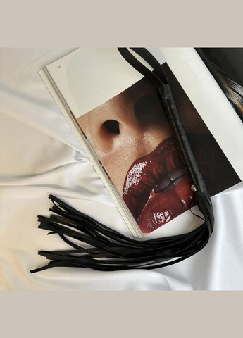 Кнут бдсм черный флогер для секса длина 55 см для эротических игр садо мазо No Brand (341309905)