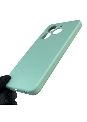 Чехол для Spark Go 2024 (BG6) силиконовый с микрофиброй нескользящий на техно спарк го 2024 бирюзовый Tecno (366388976)