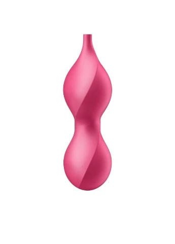 Вагинальные шарики с вибрацией и пультом ДУ Love Birds 2 Connect App Red Ø 3.3см Satisfyer (315013791)