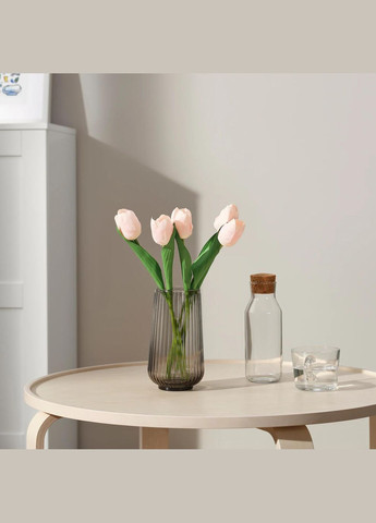 Штучний букет ІКЕА SMYCKA 35 см світлорожевий тюльпан (20571782) IKEA (284118076)