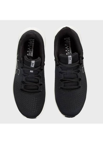 Женские спортивные кроссовки 3026523-001 черного цвета для бега Under Armour Charged Pursuit 3 BL чёрно-белые демисезоны (364988986)