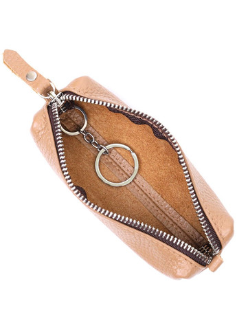 Оригінальна жіноча шкіряна ключниця GRANDE PELLE бежева (sku_11639) No Brand (327819282)