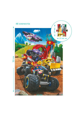 Пазл дитячий Щенячий патруль "Rescue Wheels" 200524, 48 елементів DoDo Toys (305314786)