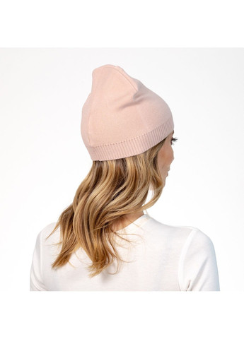 Шапка біні жіноча віскоза бежева LUMINA LuckyLOOK 573-994 (322790571)